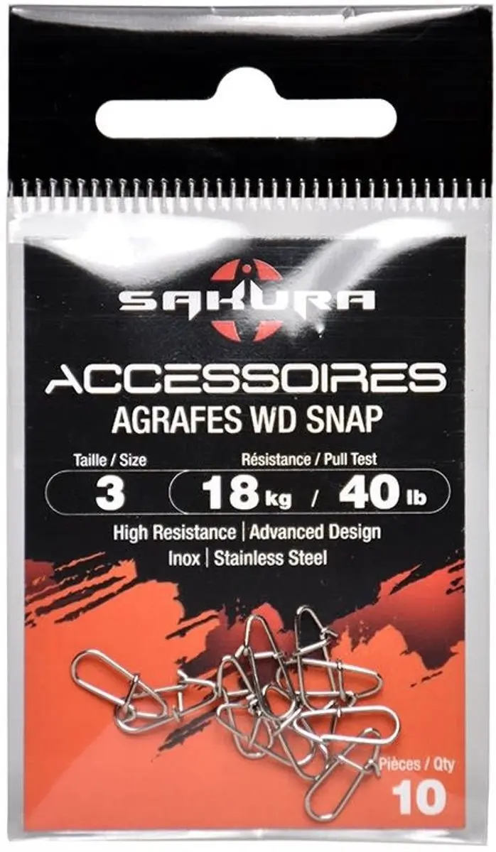 Sakura Swivel WD Snap Size 1 - 9kg - 20 Stuks