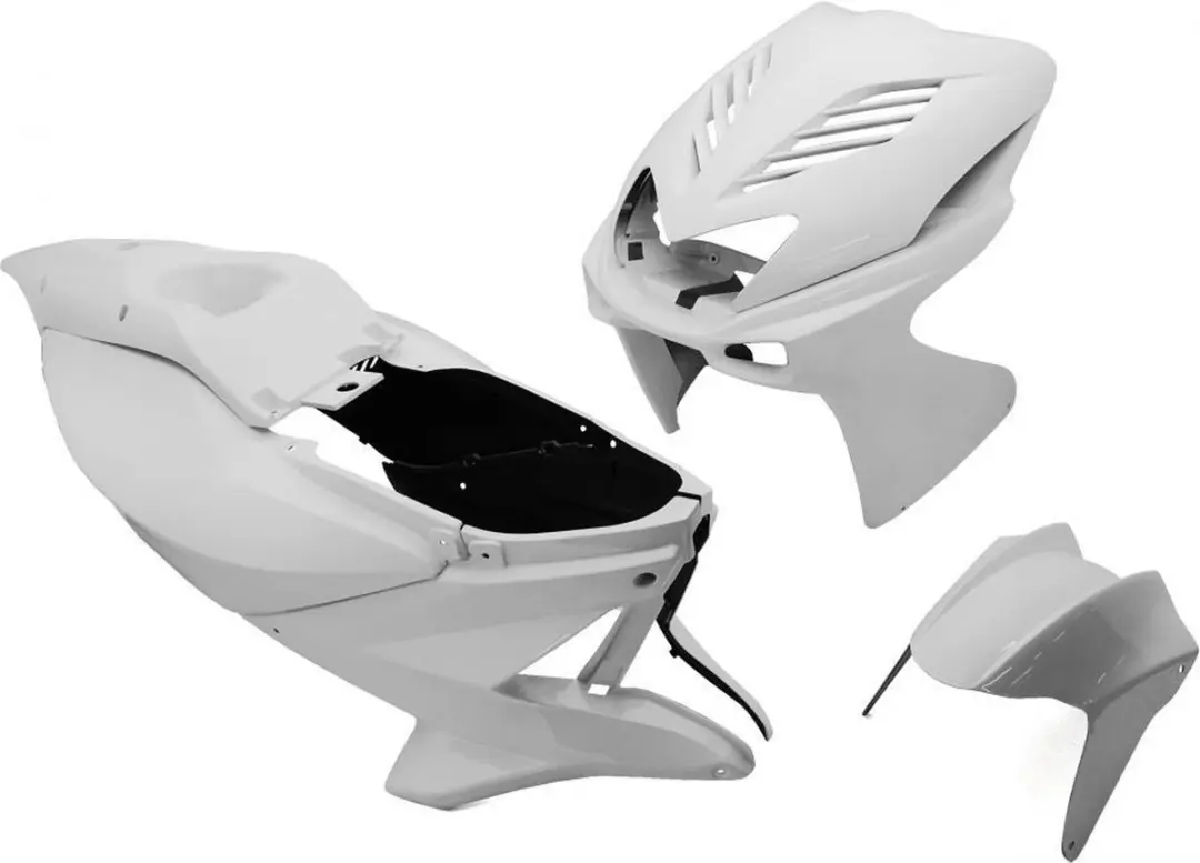 Replay Kuipset Scooter MBK 50 Nitro 1997-2020 - 8-delig Glanzend Wit