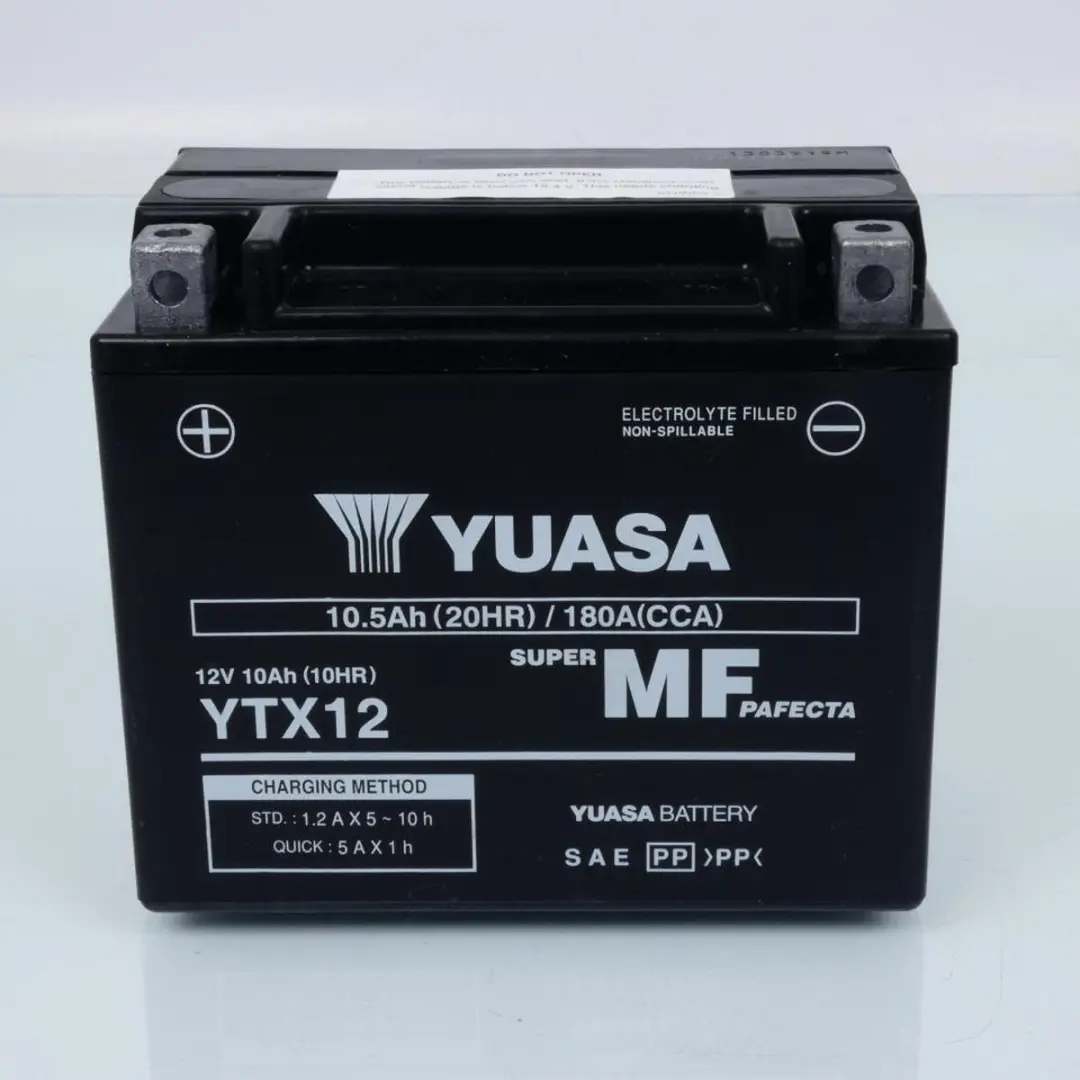 Yuasa YTX12 FA AGM Accu 12V 10Ah - Aprilia - afbeelding 6 van 6
