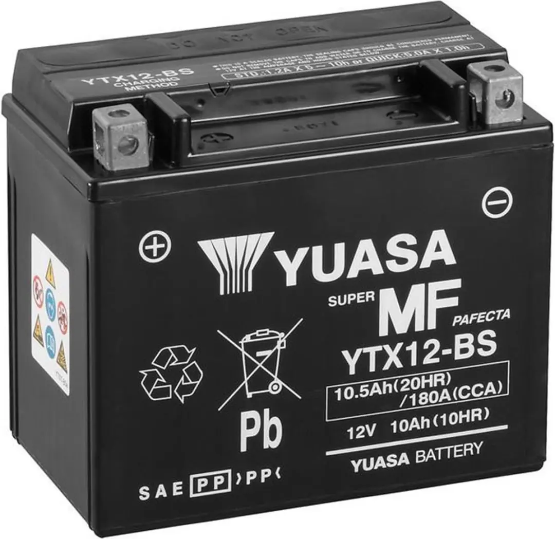 Yuasa YTX12 FA AGM Accu 12V 10Ah - Aprilia