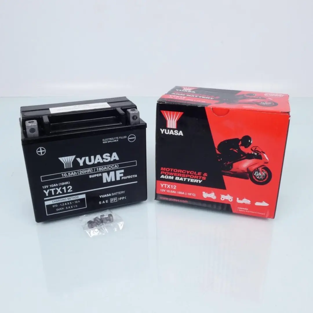 Yuasa YTX12 FA AGM Accu 12V 10Ah - Aprilia