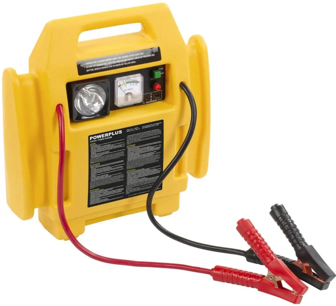 Powerplus POWX411 Energiestation - 7000mAh - 17 bar Compressor - 3.6W Licht - Geel