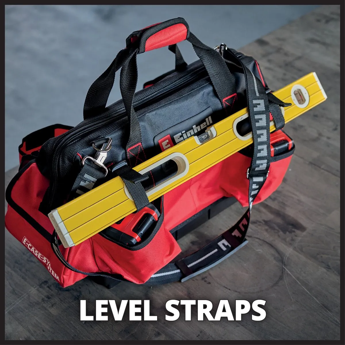 Einhell E-Case Gereedschapstas 4540036 - 30 kg - Rood/Zwart