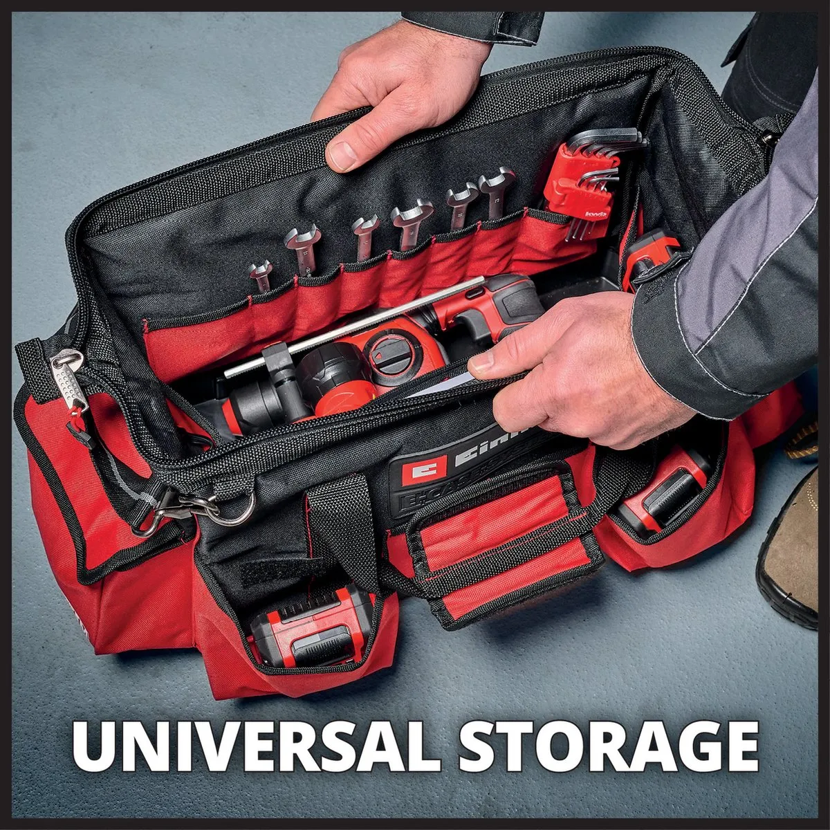Einhell E-Case Gereedschapstas 4540036 - 30 kg - Rood/Zwart