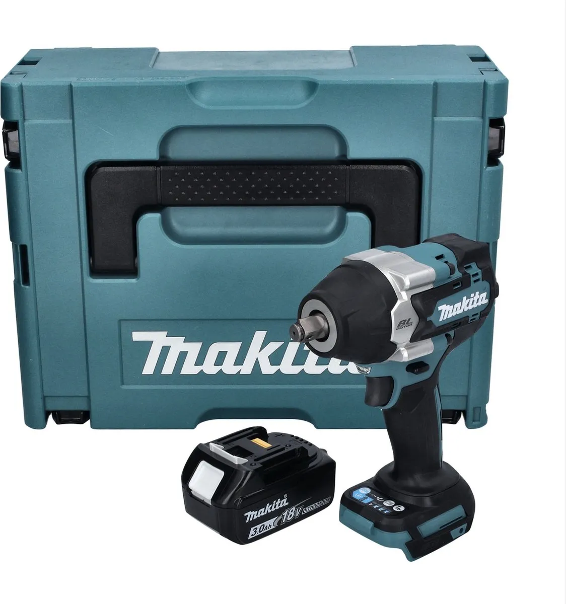 Makita DTW 700 F1J Slagmoersleutel 18V 700Nm - 1x 3.0Ah Accu - afbeelding 4 van 5