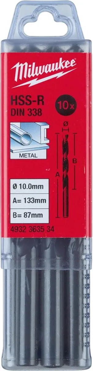 Milwaukee Metaalboren HSS-Rollforged DIN 338
