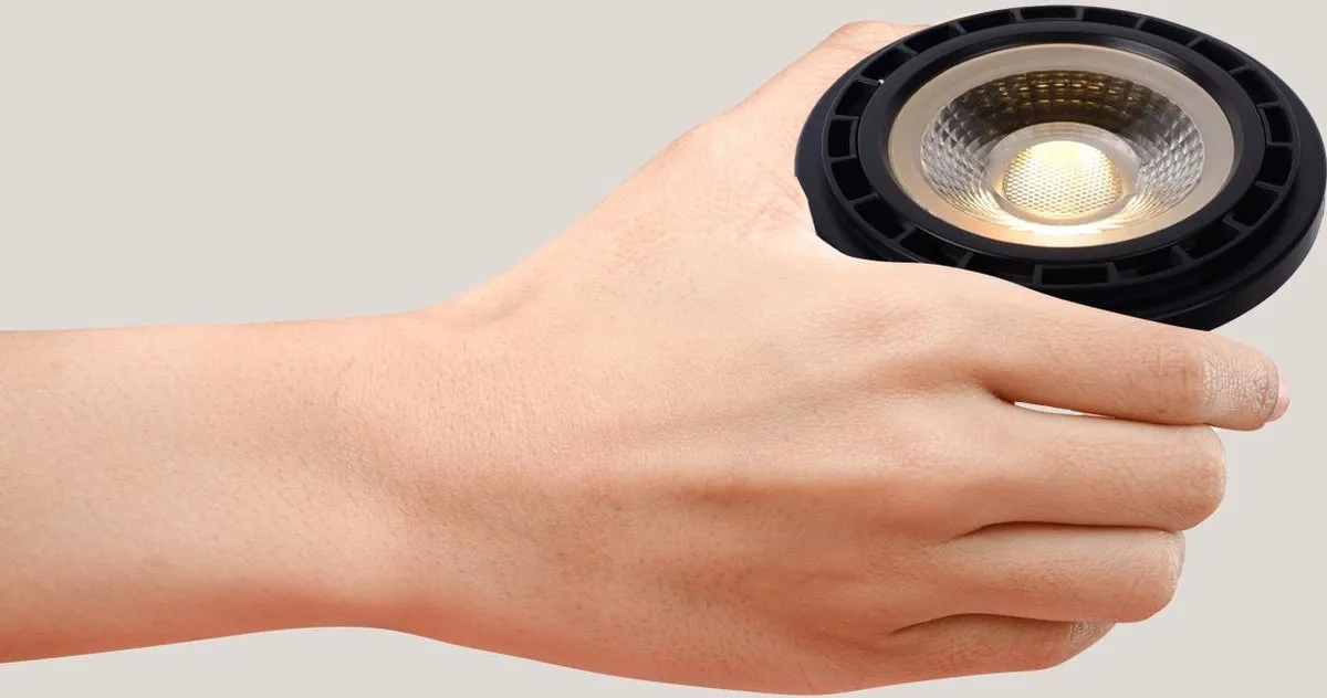 Lucide ES111 LED Lamp Ø11cm - Rookglas - 12W 2200K/3000K