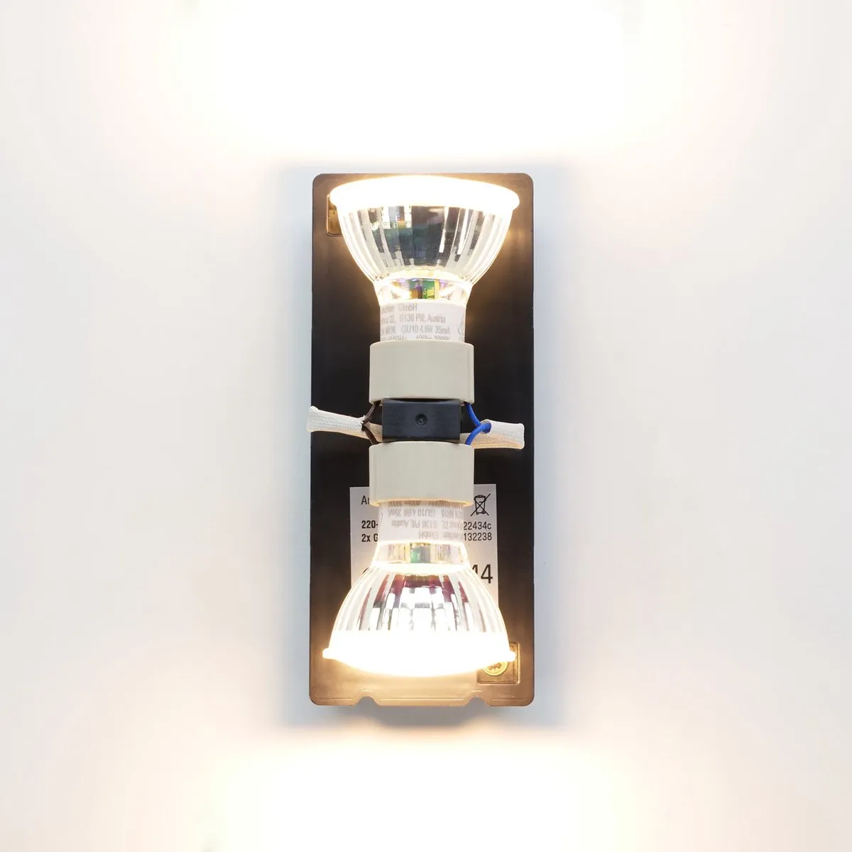 Eglo Jabaga Wandlamp GU10 - 2 Lichtpunten - Zwart