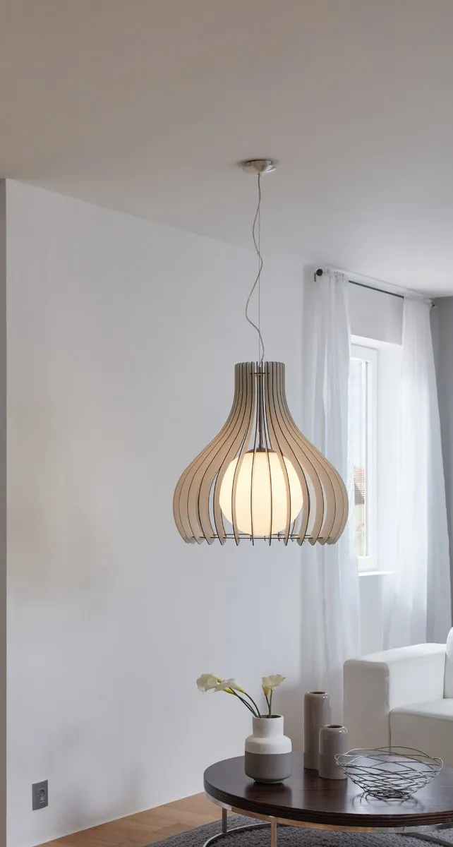Eglo Tindori Hanglamp - 1 Lichtpunt - Nikkel-Mat