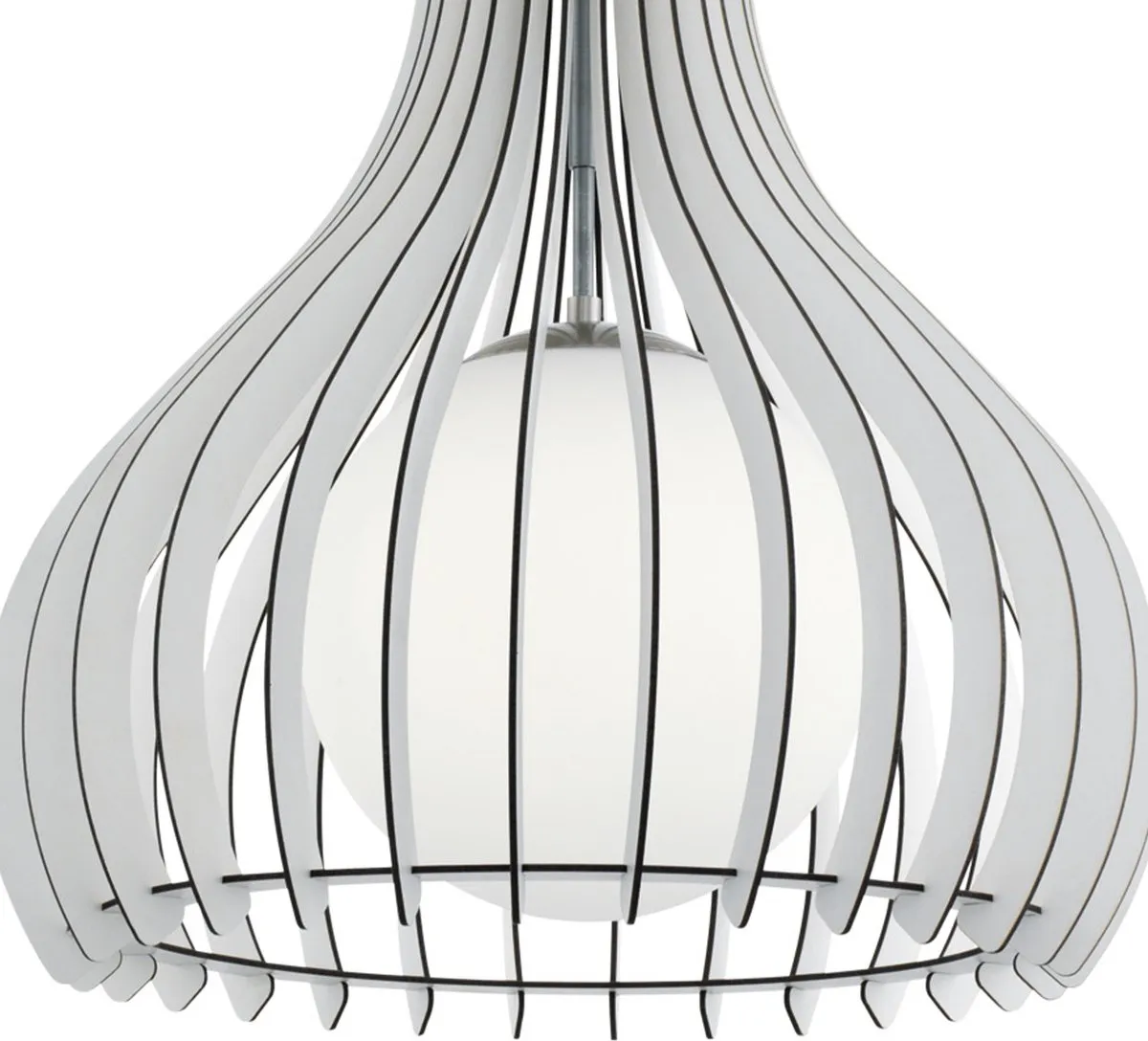 Eglo Tindori Hanglamp - 1 Lichtpunt - Nikkel-Mat