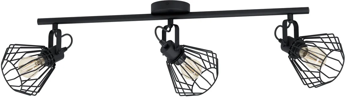 Eglo Tabillano Spot 3-armatuur - 77,5cm - Zwart