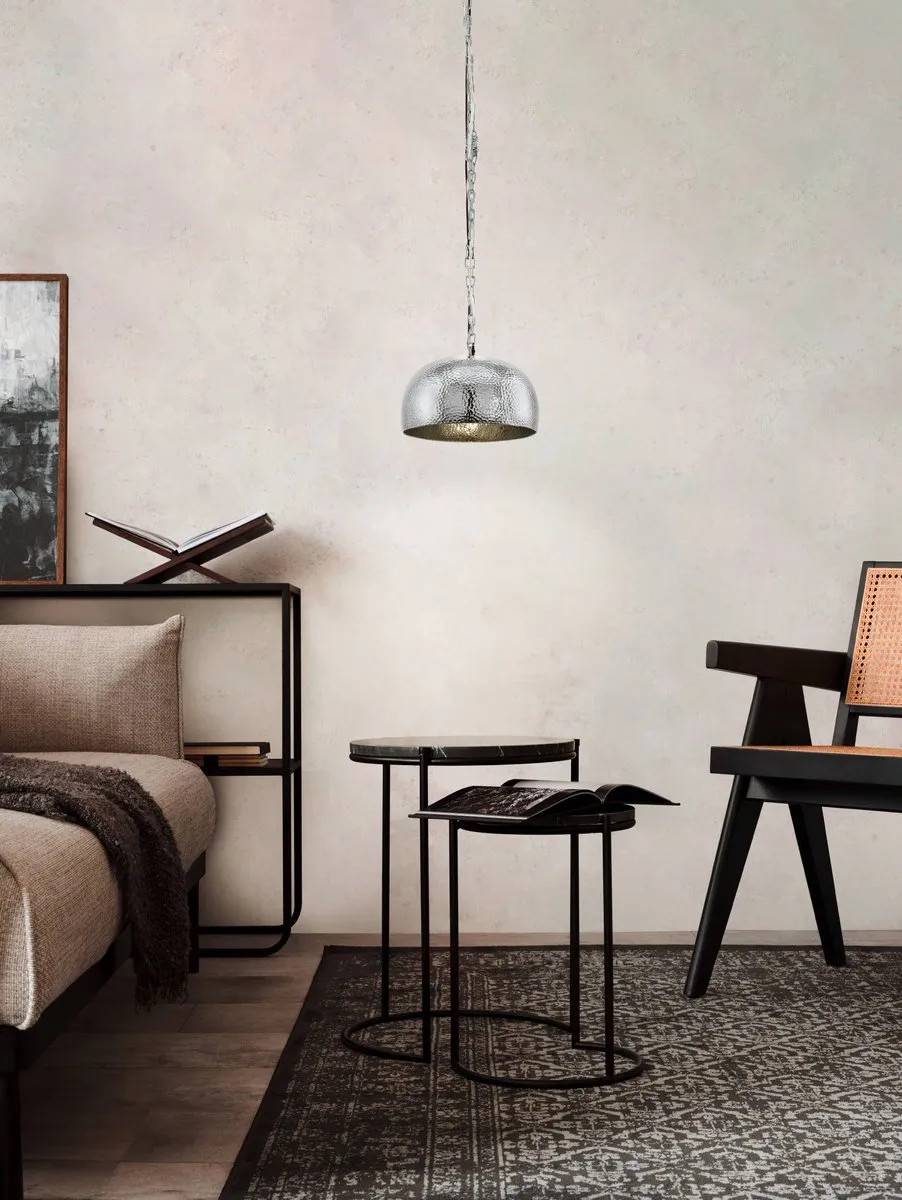 Eglo Vintage Dumphry Hanglamp - 1 Licht - Ø340mm - Chroom