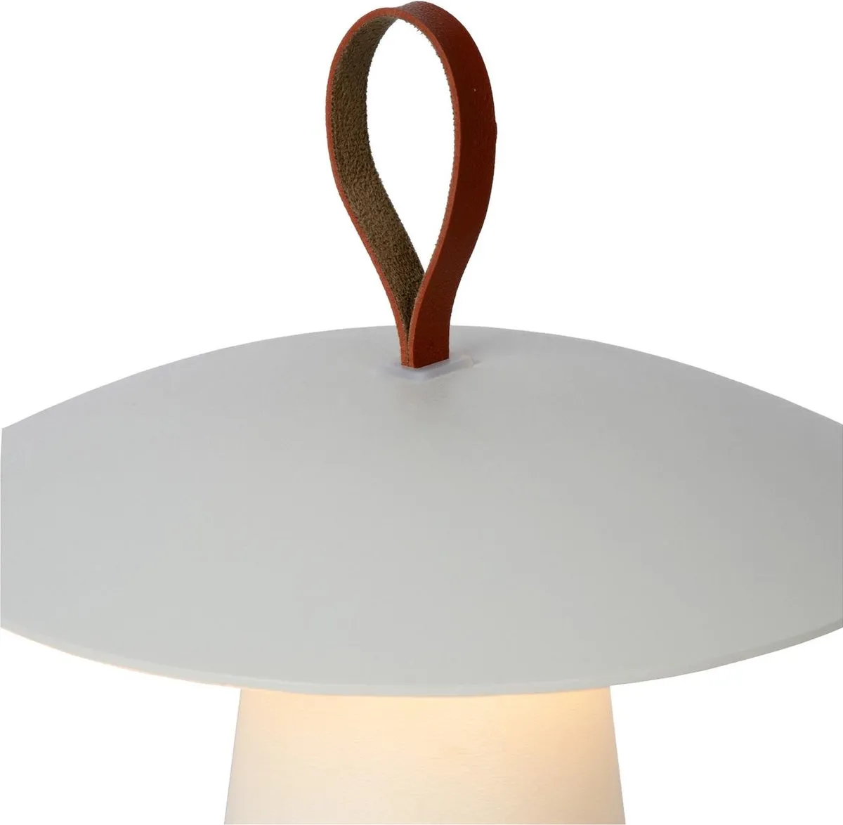 Lucide LA DONNA Oplaadbare Tafellamp - Ø19,7cm LED 2W 2700K - Wit