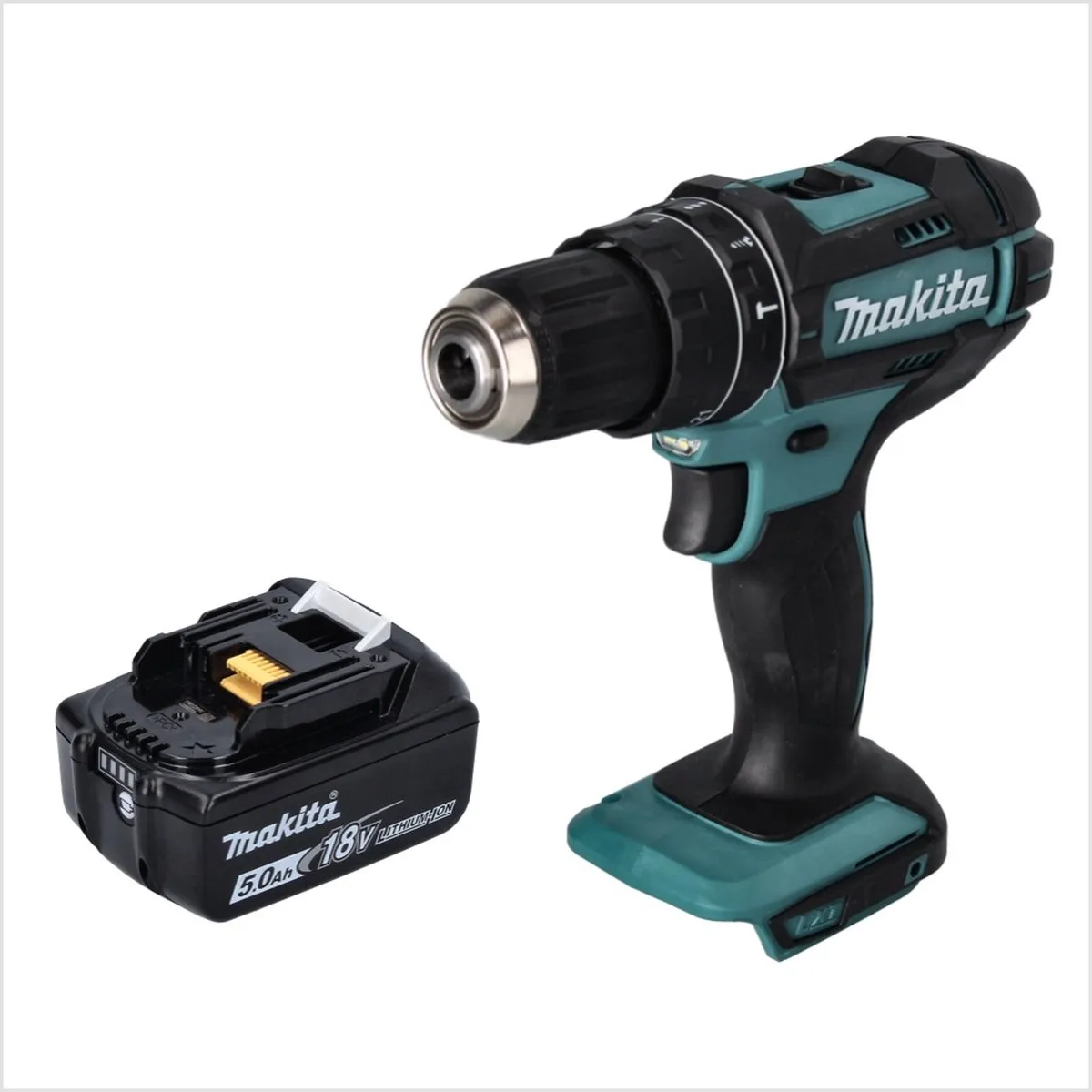 Makita DHP 482 T1 Klopboormachine 18V 62Nm - 1x 5.0Ah Accu