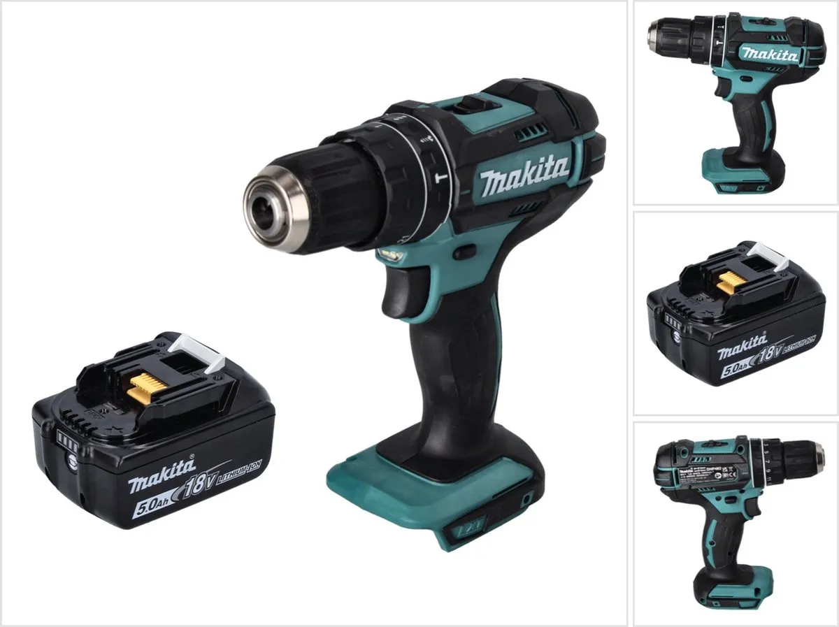 Makita DHP 482 T1 Klopboormachine 18V 62Nm