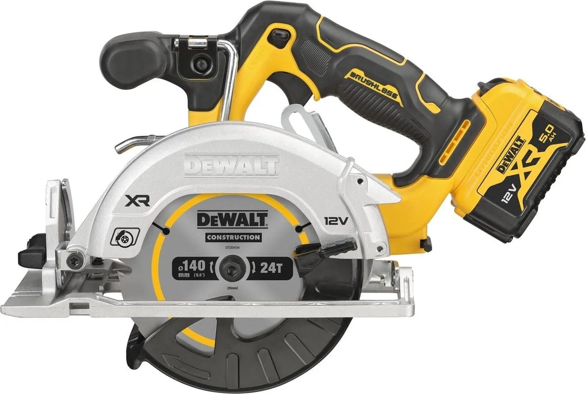 DeWalt DCS512P2 Cirkelzaag 140mm 12V XR - 2x 5.0Ah Accu