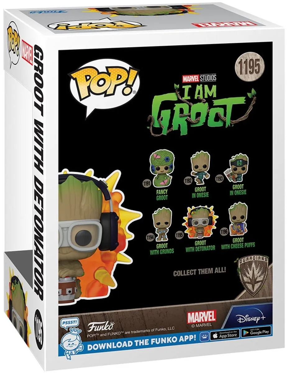 Funko Marvel POP! I Am Groot With Detonator - 9cm - Multicolor