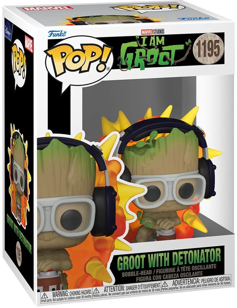 Funko Marvel POP! I Am Groot With Detonator - 9cm - Multicolor