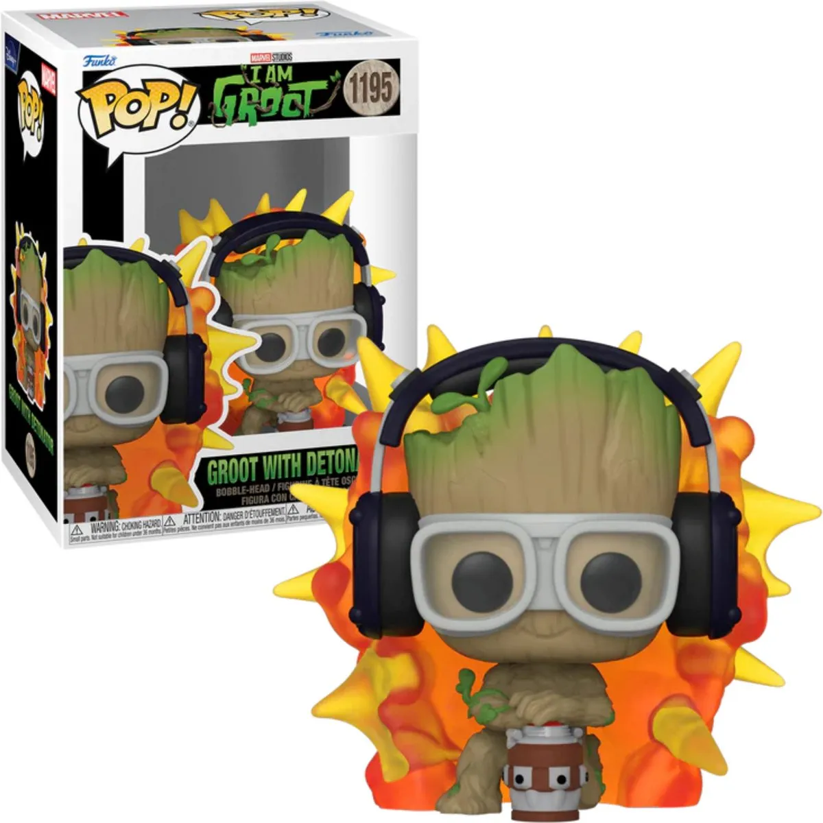 Funko Marvel POP! I Am Groot With Detonator - 9cm - Multicolor
