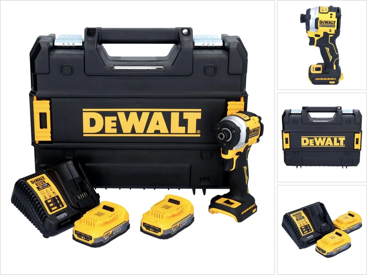 DeWalt DCF850E2T Slagschroevendraaier 205Nm - 18V XR - Geel/Zwart