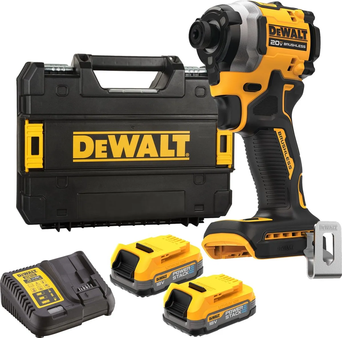 DeWalt DCF850E2T Slagschroevendraaier 205Nm - 18V XR - Geel/Zwart