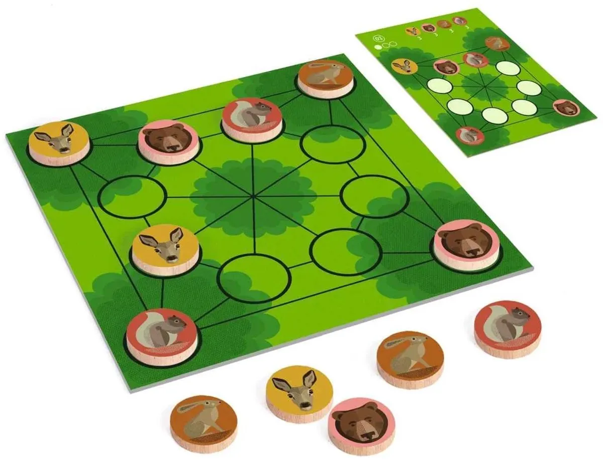 Djeco Woodanimo Logicaspel - 1 Stuk - Meerkleurig