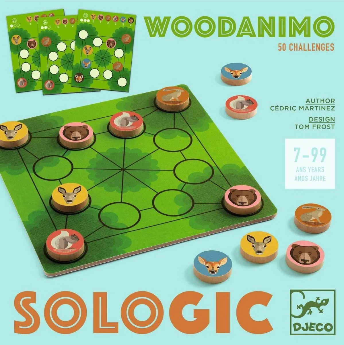 Djeco Woodanimo Logicaspel - 1 Stuk - Meerkleurig