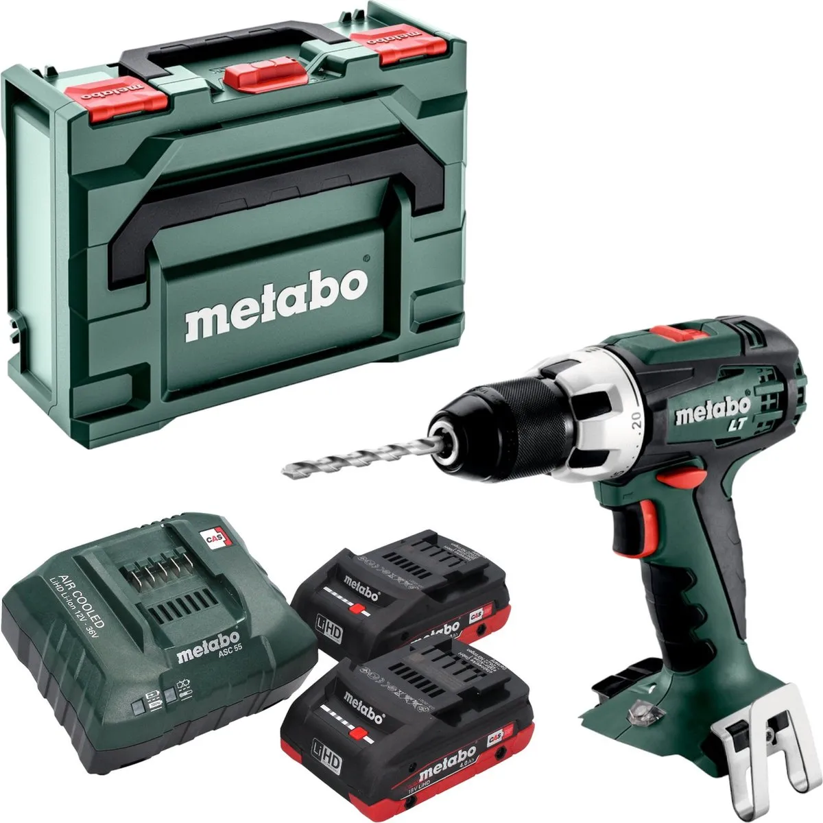 Metabo BS 18 LT LiHD Boor-/Schroefmachine Set - 2x 4.0Ah - afbeelding 2 van 6