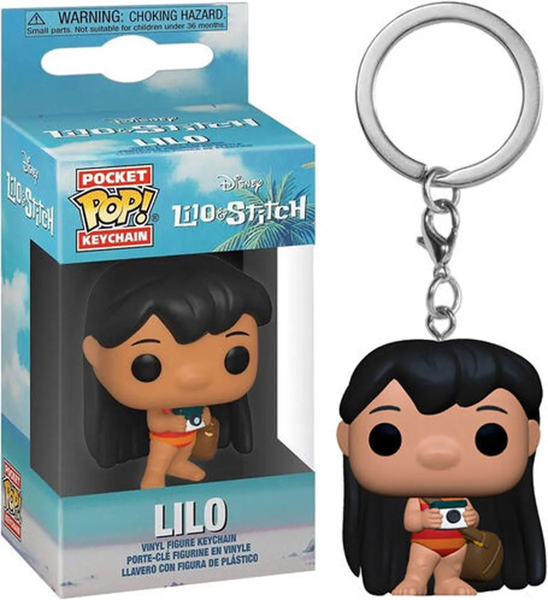 Funko Pocket Pop! Disney Lilo & Stitch Lilo Keychain - 55817 - Multi - afbeelding 6 van 6