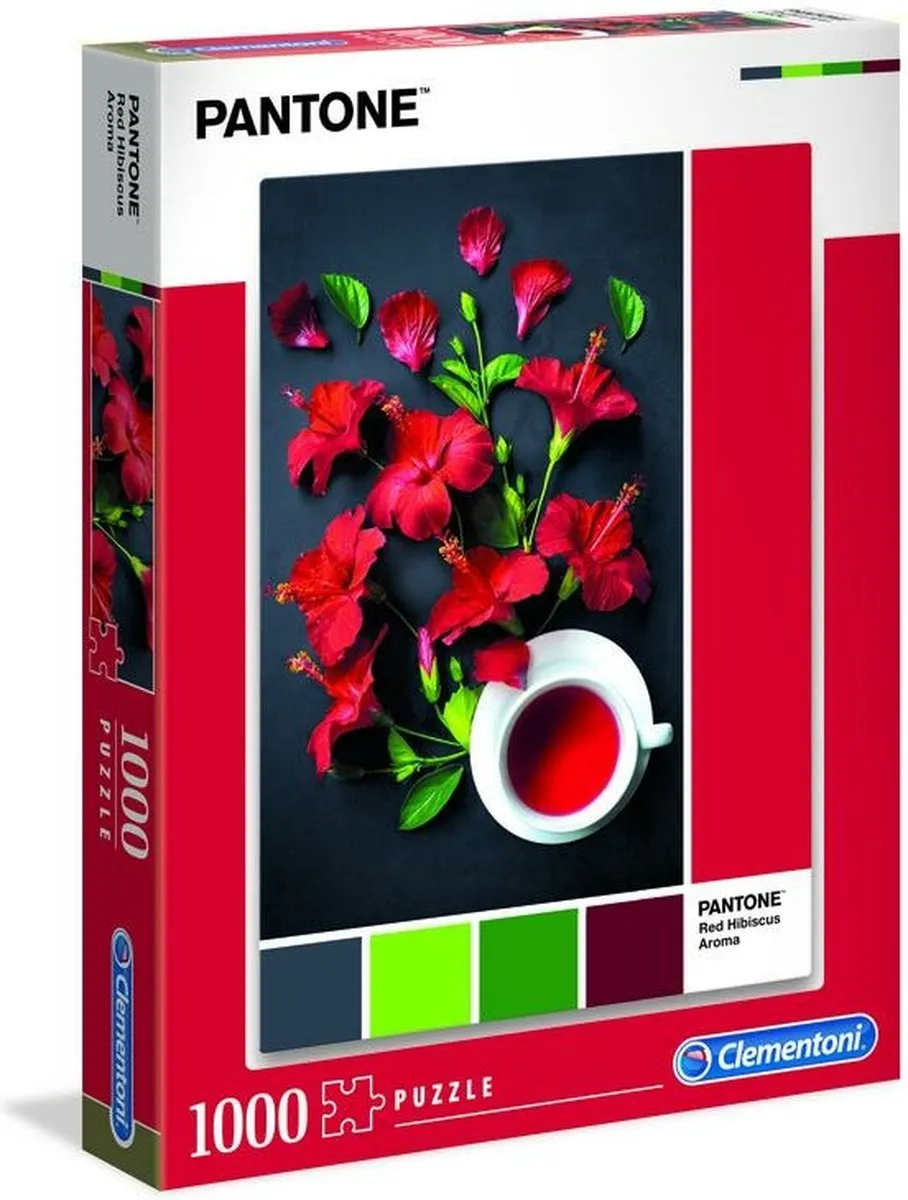 Clementoni Pantone Puzzle Collectie Red Hibiscus 1000 Stuks - afbeelding 3 van 6