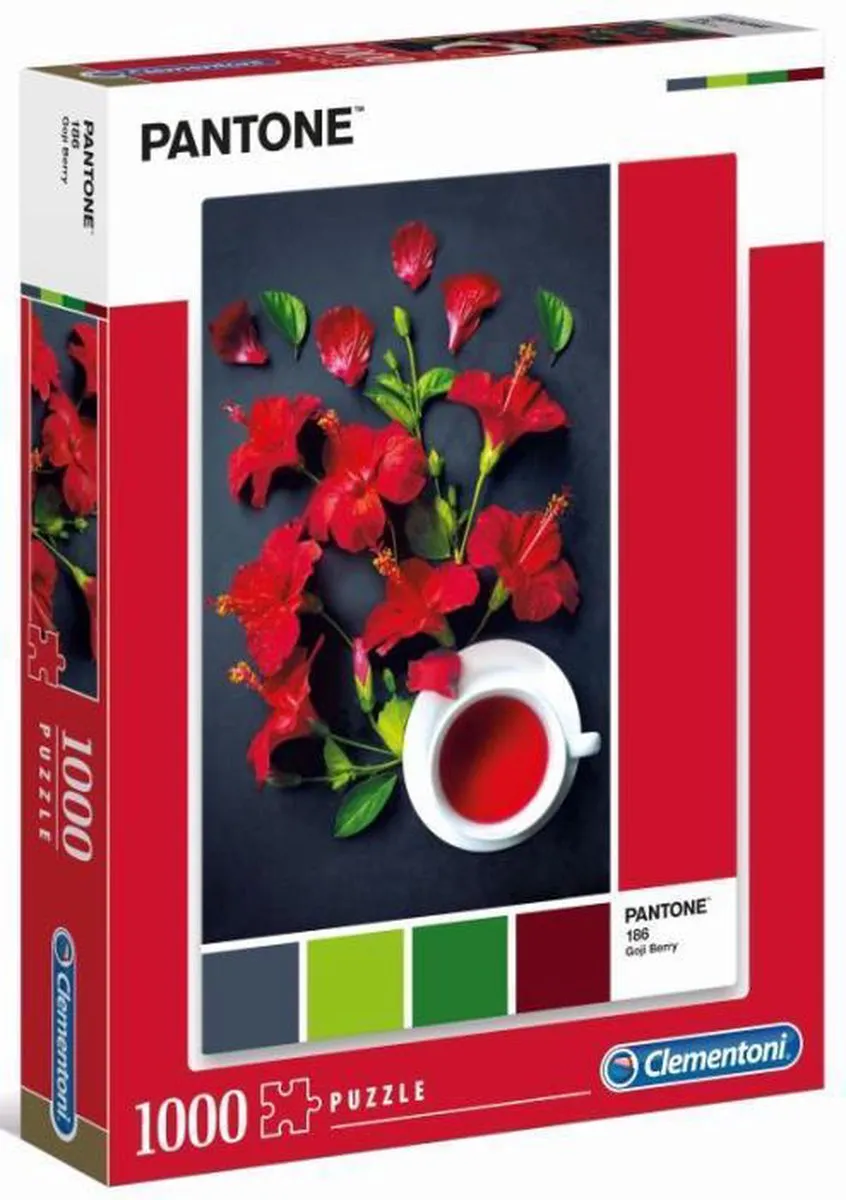 Clementoni Pantone Puzzle Collectie Red Hibiscus 1000 Stuks - afbeelding 6 van 6