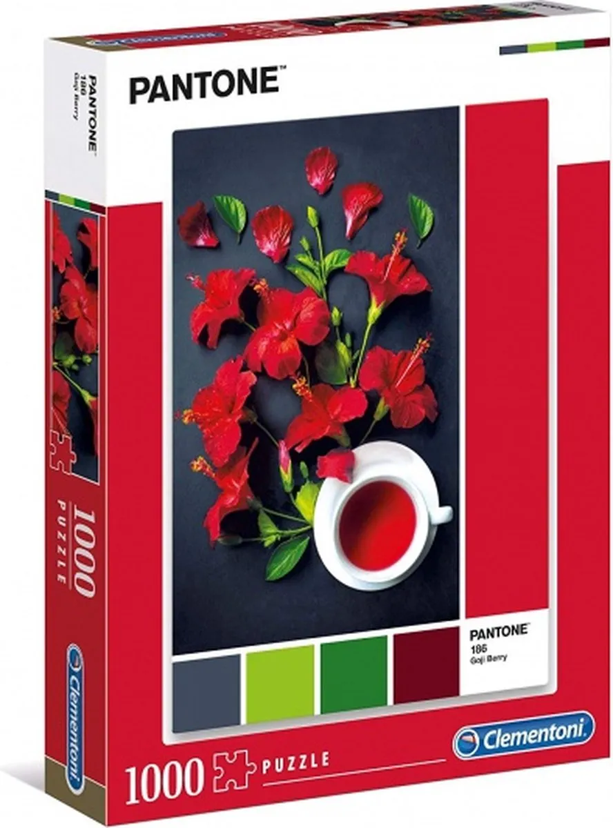 Clementoni Pantone Puzzle Collectie Red Hibiscus 1000 Stuks