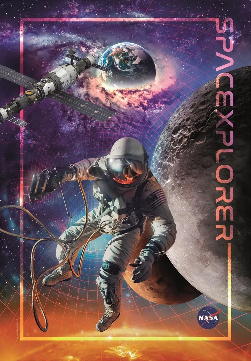 Clementoni NASA 2023 Puzzel 1000 Stukjes - Multi Kleur