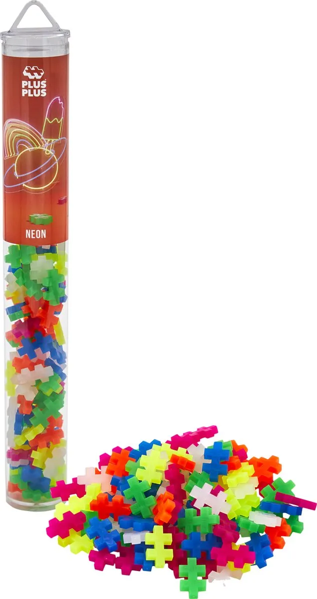 Plus-Plus Neon Mix Bouwset 100-delig