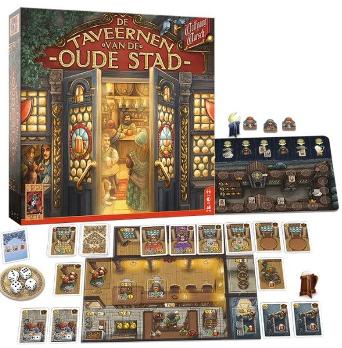 999 Games - De Taveernen van de Oude Stad - Bordspel - Gezelschapsspel