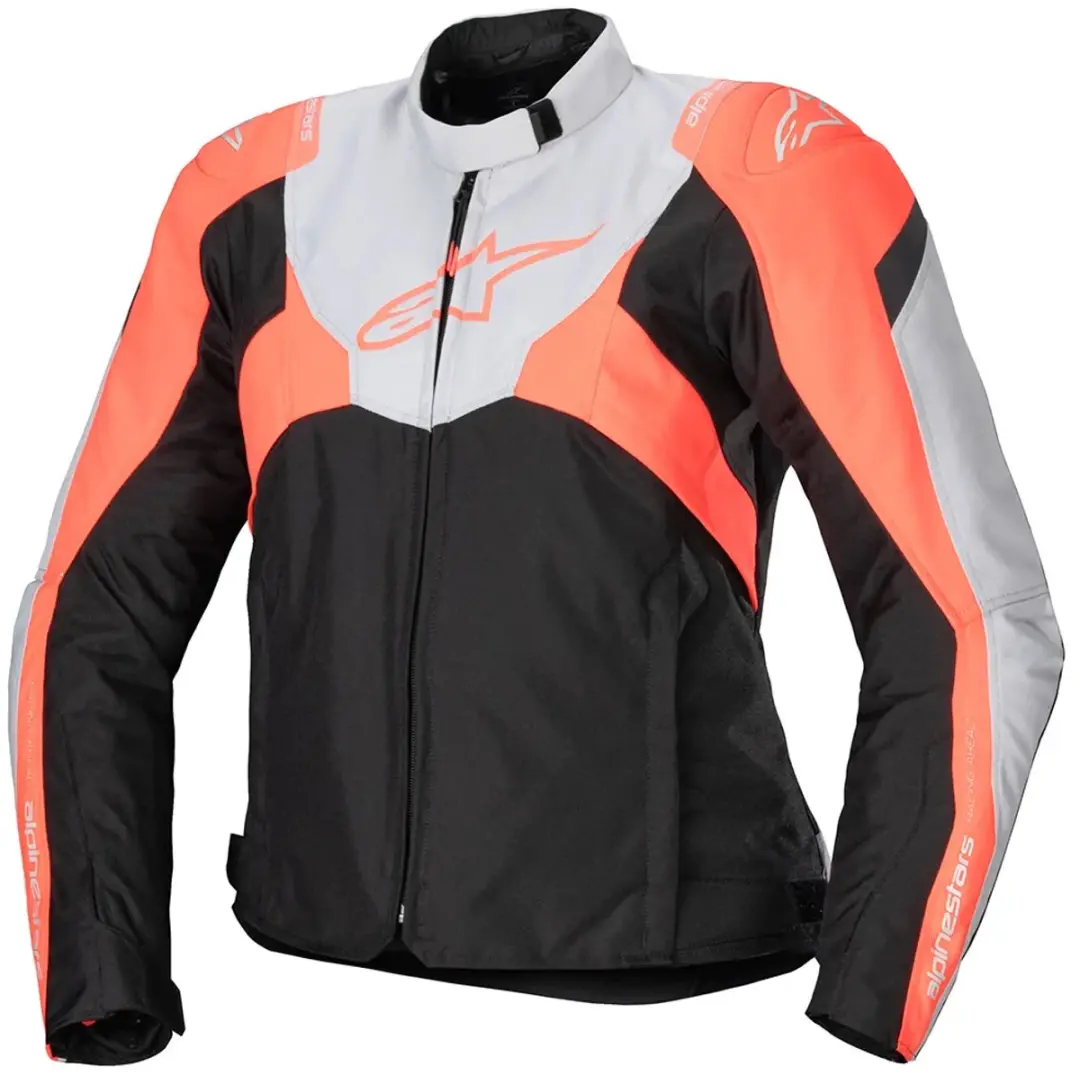Alpinestars Stella T-Jaws V4 Dames Motorjas - XL - Grijs/Oranje/Zwart/Rosa