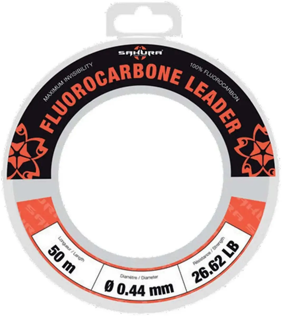 Sakura Leader Flurocarbon 50M - 0.609mm Transparent