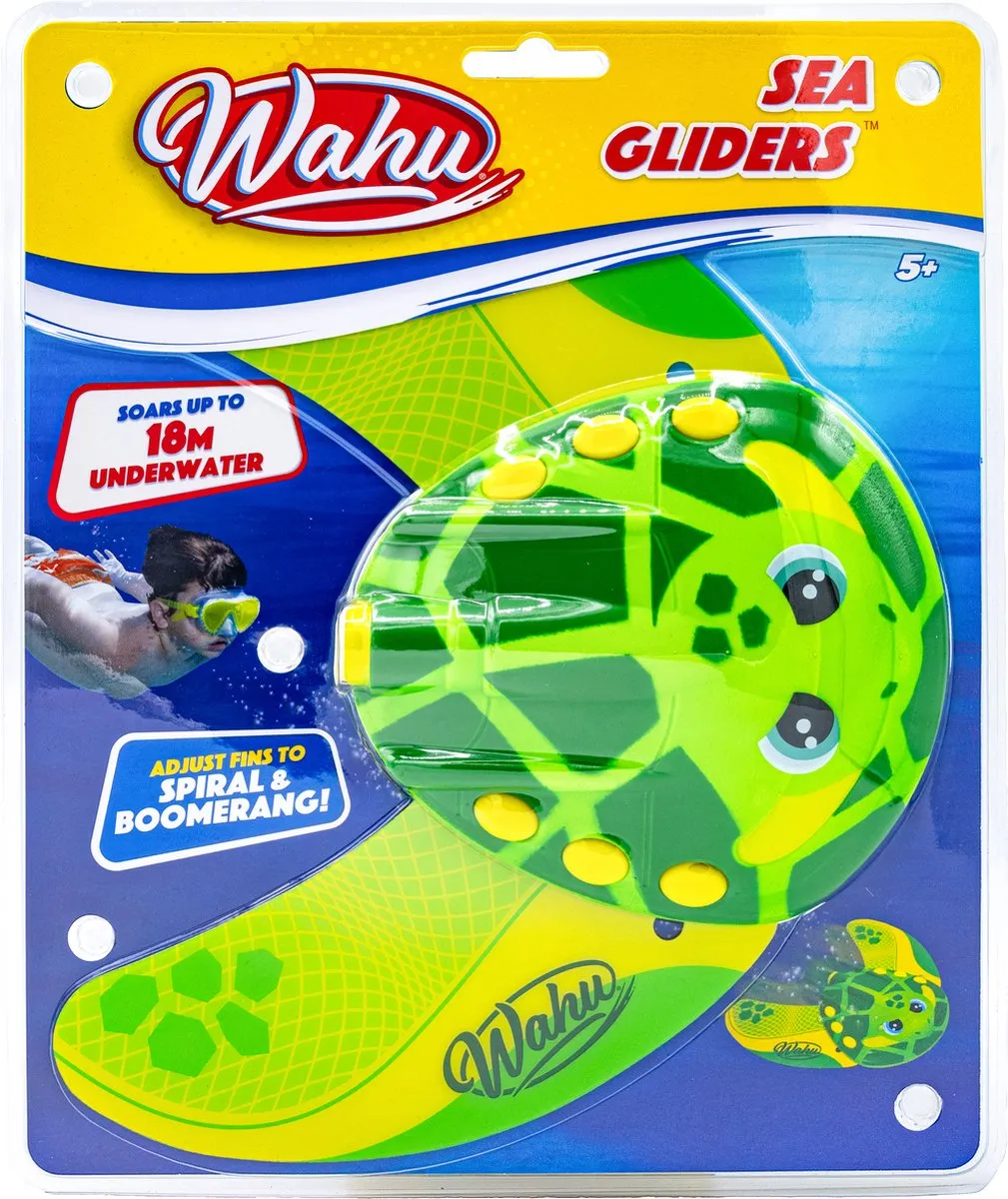 Goliath Wahu Sea Gliders Onderwater Boemerang Schildpad - Geel/ Groen