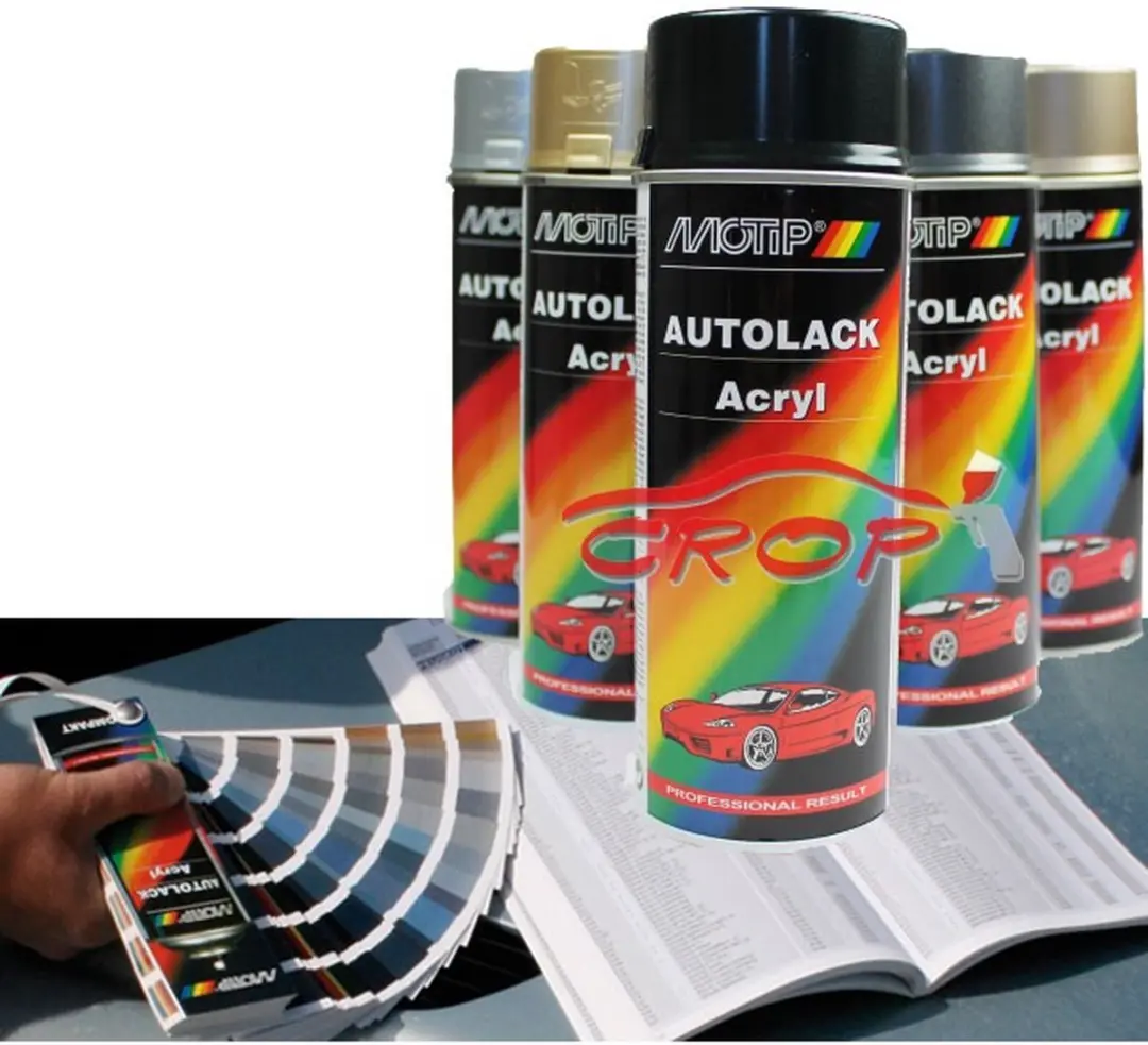 Motip 51011 Autolak Spuitbus Zwart Metallic 400ml