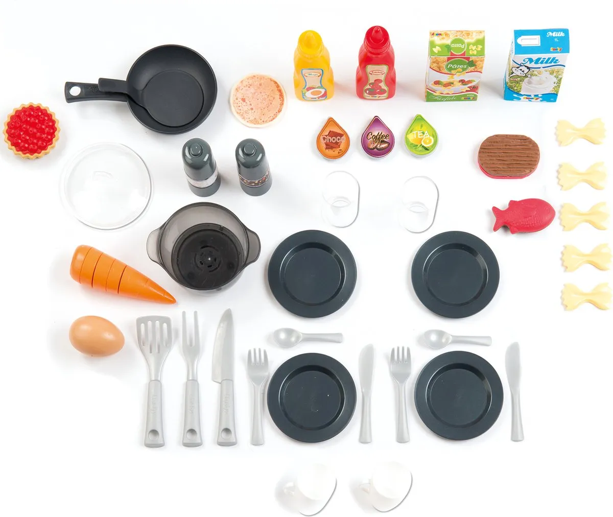 Smoby Buitenkeuken Zwart - Barbecue & Speelgoedset
