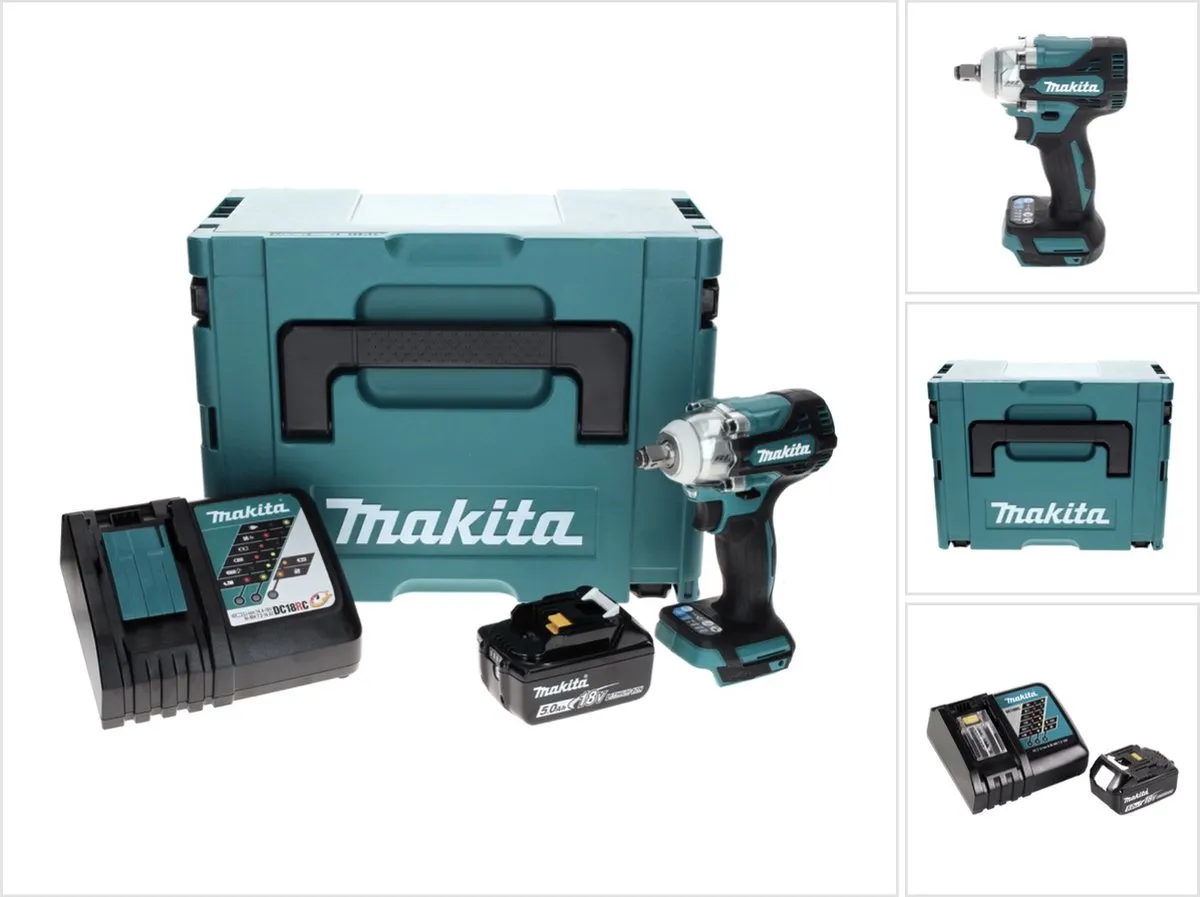 Makita DTW 300 RT1J Slagmoersleutel 18V 330Nm