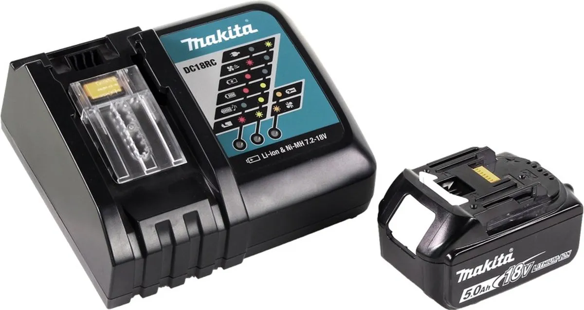 Makita DTW 300 RT1J Slagmoersleutel 18V 330Nm - 5,0Ah + Oplader