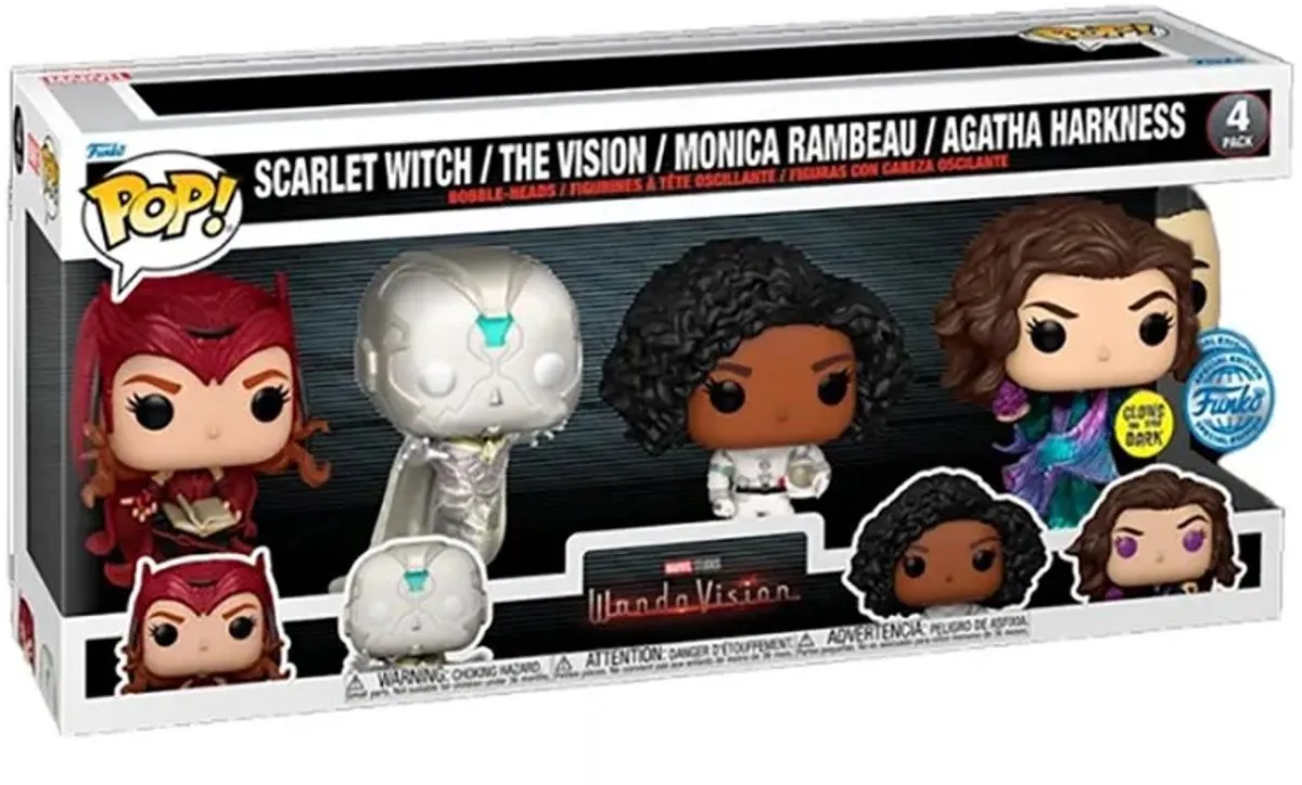 Funko Pop! Marvel WandaVision 4-Pack - Glow-in-the-Dark - Multi