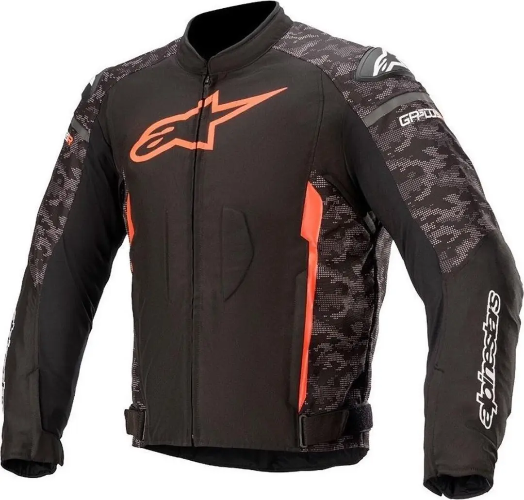 Alpinestars T-GP Plus R V3 Jas - Zwart Camo Fluo Rood