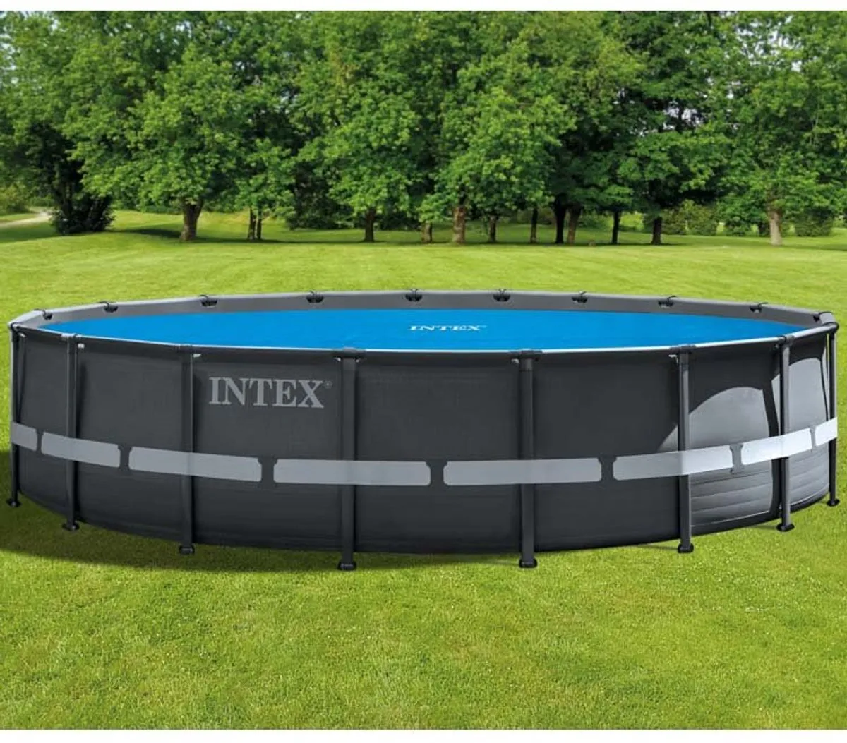 Intex 18FT Zwembadcover - 549cm Blauw