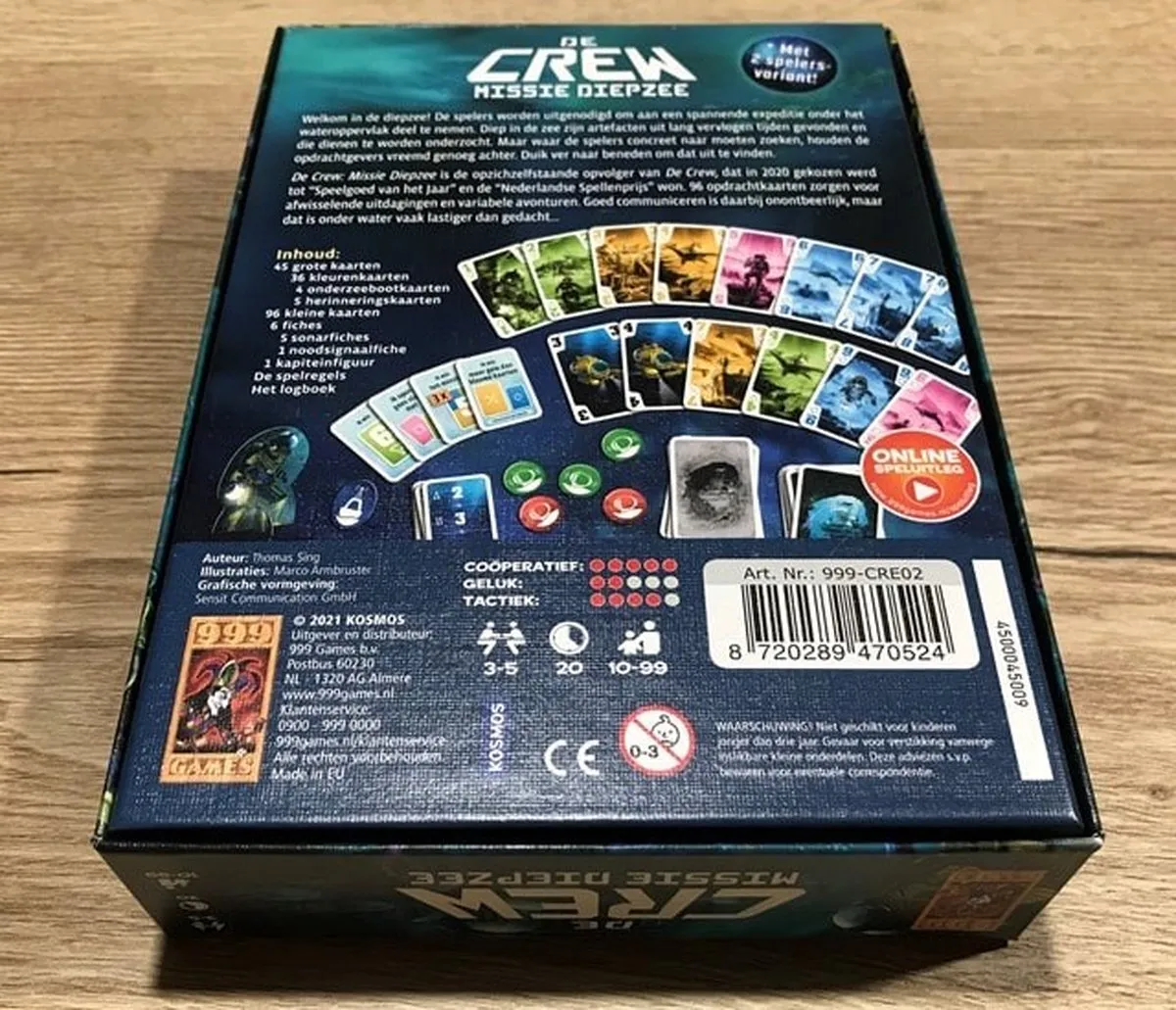 999 Games De Crew Missie Diepzee Uitbreiding - Kaartspel - 30 Missies - afbeelding 6 van 6