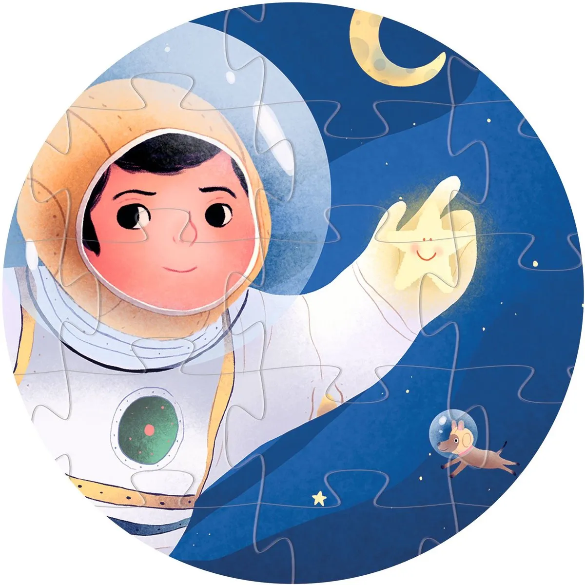Djeco Puzzel Astronaut op de Maan 36 Stuks - DJ07301 - afbeelding 3 van 5