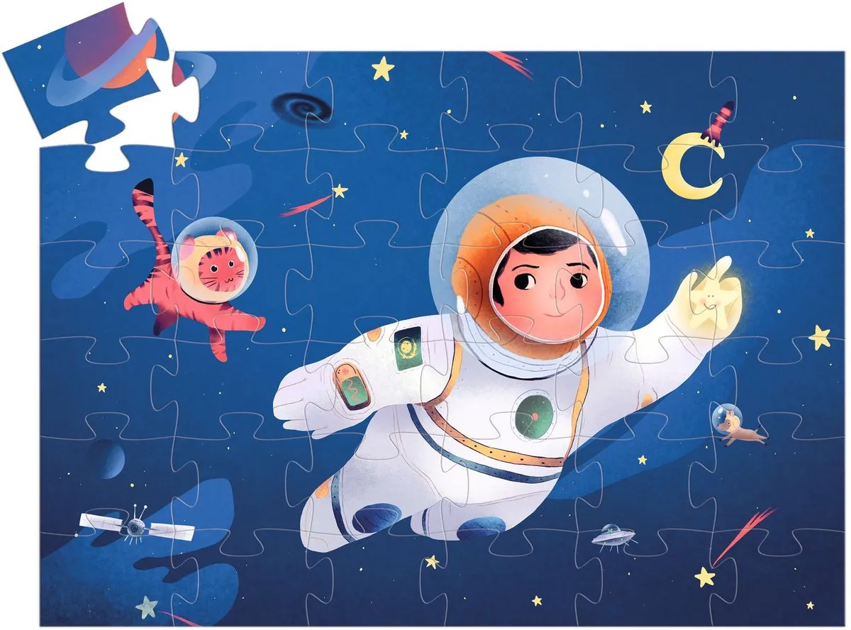 Djeco Puzzel Astronaut op de Maan 36 Stuks - DJ07301 - afbeelding 5 van 5