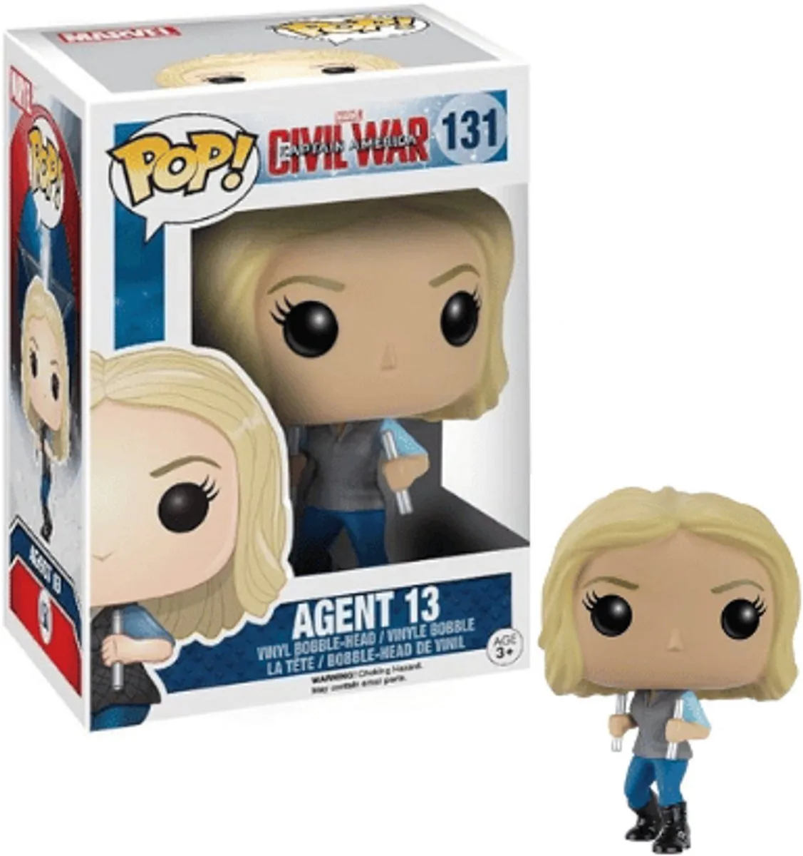Funko POP Marvel Agent 13 Bobble Head 131 - Multicolours