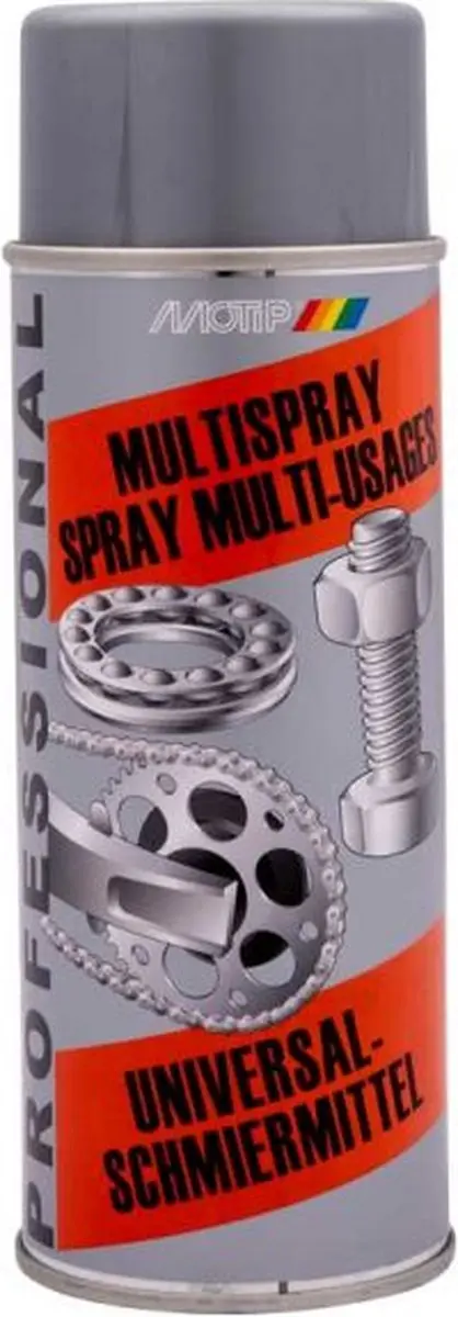 Motip Technical Multispray 400ml - Zwart